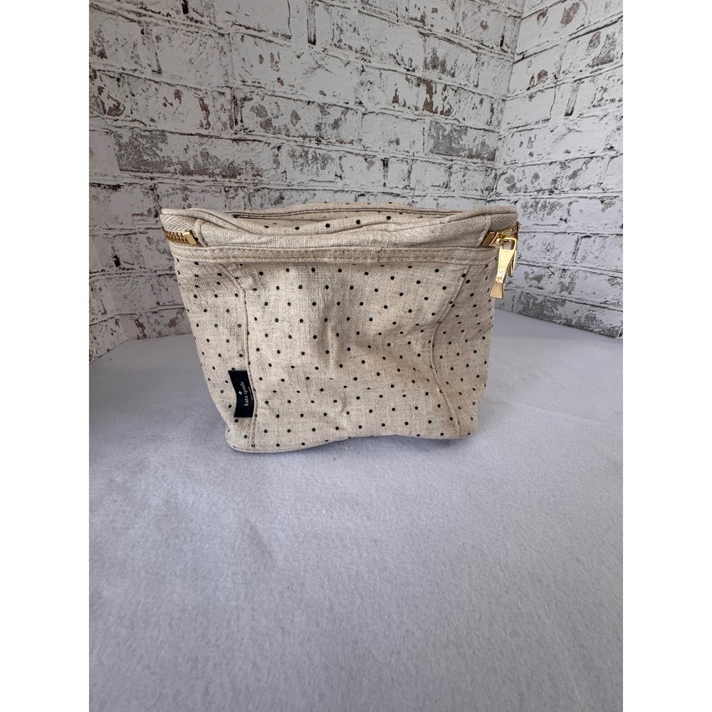 Kate Spade New York Out To Lunch Polka Dot Insulated Lunch Tote Bag Beige Gold